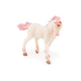 Figurine Jeune licorne Papo en PVC, Collection Monde enchanté, jouet éducatif idéal pour enfants