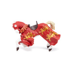 Cheval du roi Richard rouge Papo en PVC, Collection Médiéval, jouet éducatif idéal pour enfants et collectionneurs