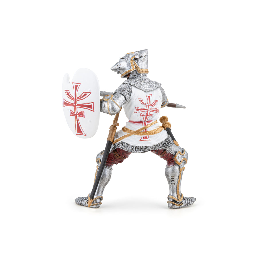 Chevalier Teutonique Papo en PVC, Collection Médiéval, jouet éducatif idéal pour enfants et collectionneurs