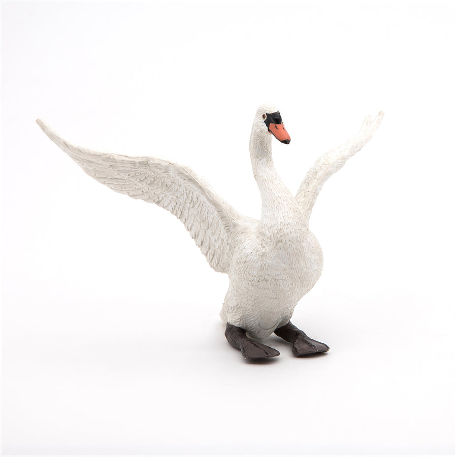 Figurine Cygne blanc Papo en PVC, thème oiseaux, Collection Animaux sauvages, jouet éducatif idéal pour enfants et collectionneurs