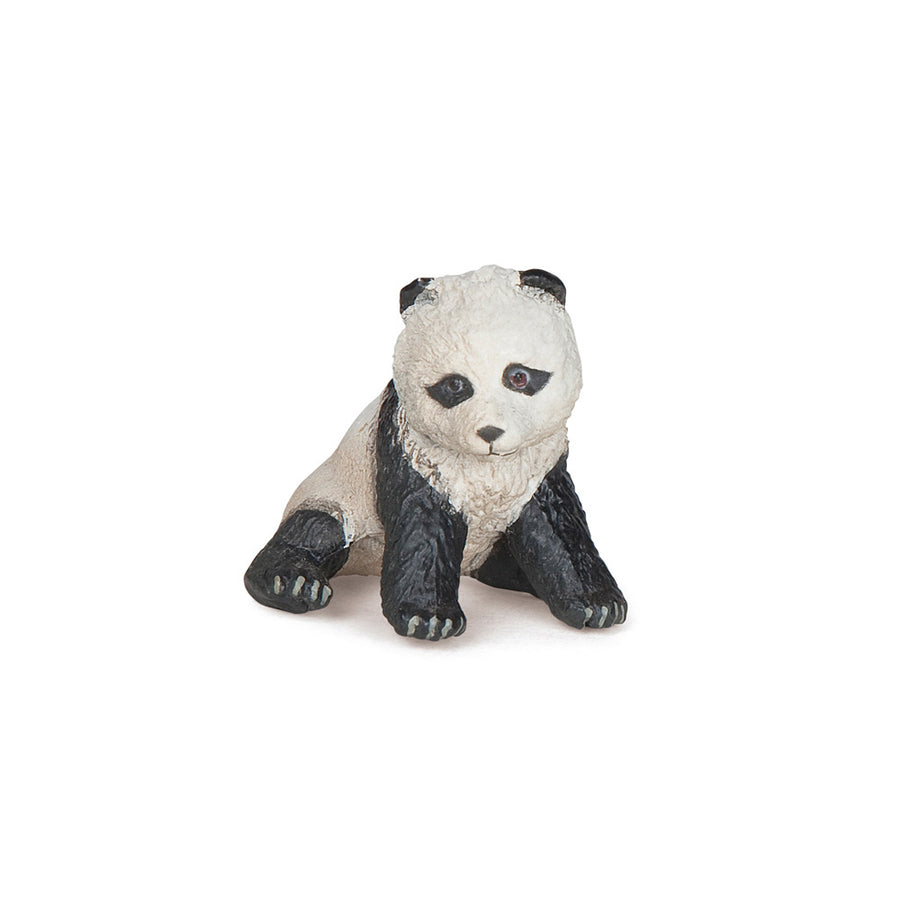 Bébé panda assis Papo en PVC, Collection Animaux sauvages, jouet éducatif idéal pour enfants et collectionneurs
