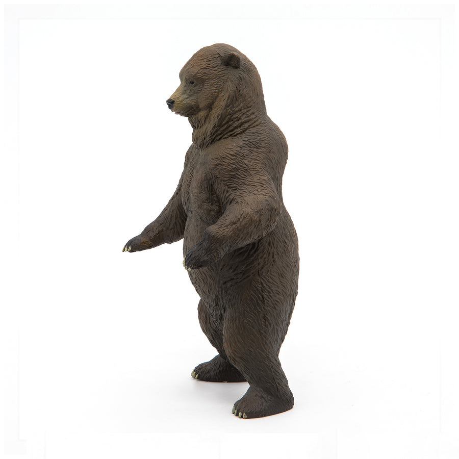 Figurine Grizzly Papo en PVC, thème forêt, Collection Animaux sauvages, jouet éducatif idéal pour enfants et collectionneurs
