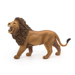 Figurine Lion rugissant Papo en PVC, thème félins, Collection Animaux sauvages, jouet éducatif idéal pour enfants et collectionneurs