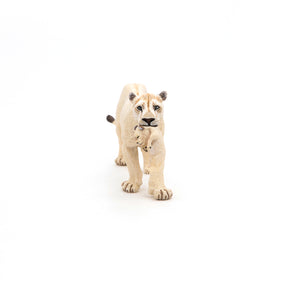 Figurine Lionne blanche avec lionceau Papo en PVC, thème félins, Collection Animaux sauvages, jouet éducatif idéal pour enfants et collectionneurs