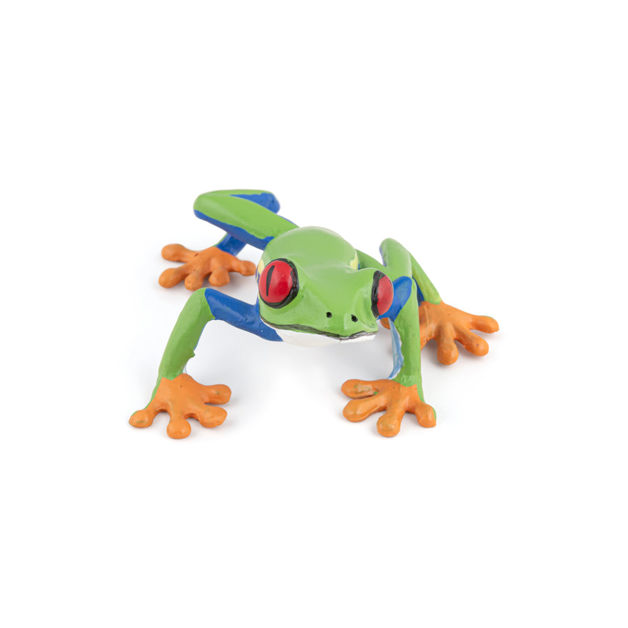 Rainette aux yeux rouges Papo en PVC, Collection Animaux sauvages, jouet éducatif idéal pour enfants et collectionneurs