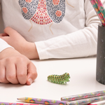 Figurine Chenille Papo en PVC, thème insectes, Collection Animaux des jardins, jouet éducatif idéal pour enfants et collectionneurs