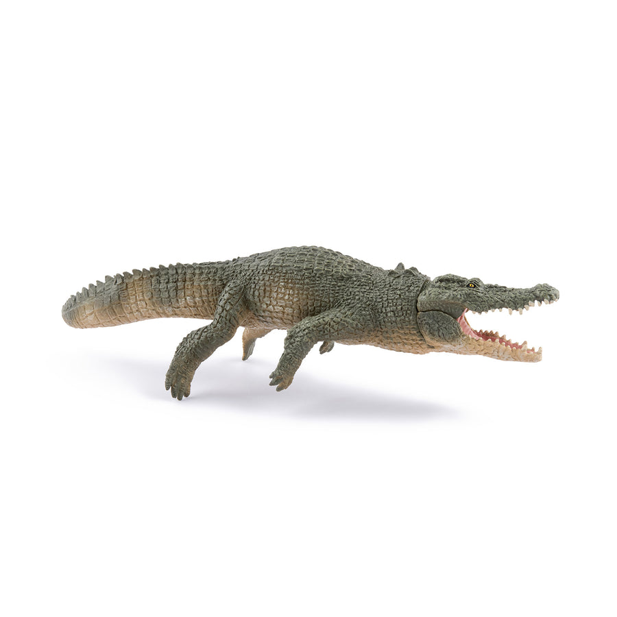 Figurine Crocodile marin Papo en PVC, Collection Animaux sauvages, jouet éducatif idéal pour enfants et collectionneurs