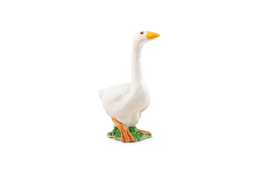 Figurine Oie blanche Papo en PVC, thème basse-cour, Collection Vie à la ferme, jouet éducatif idéal pour enfants et collectionneurs