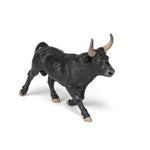 Figurine Taureau Camarguais Papo en PVC, Collection Vie à la ferme, jouet éducatif idéal pour enfants et collectionneurs