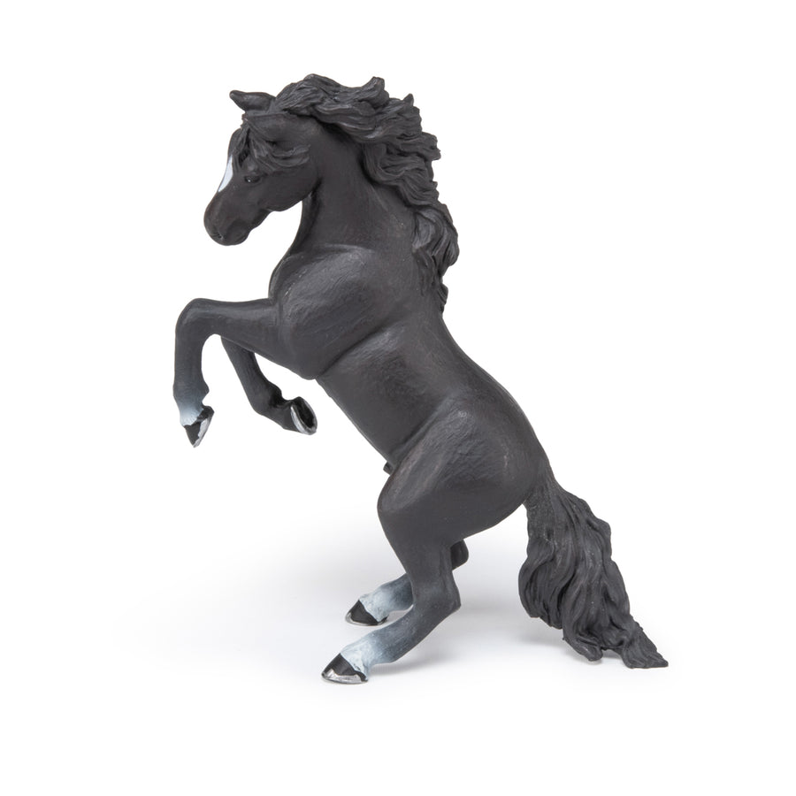 Cheval cabré noir Papo en PVC, Collection chevaux, jouet éducatif idéal pour enfants et collectionneurs
